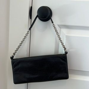Ann Taylor Black Leather Purse